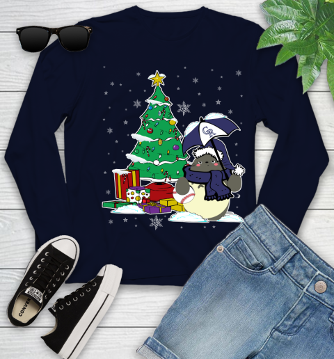 Colorado Rockies MLB Baseball Cute Tonari No Totoro Christmas Sports Youth Long Sleeve 2