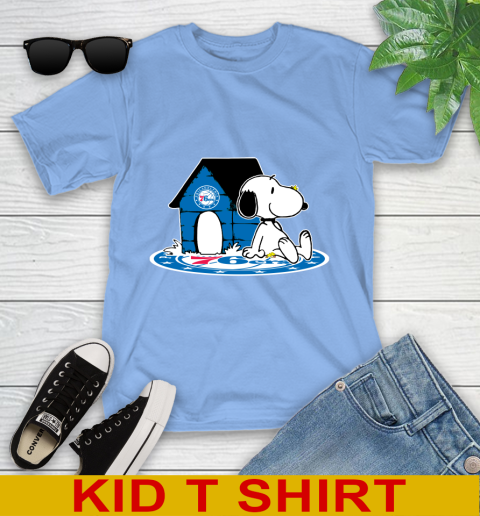 NBA Basketball Philadelphia 76ers Snoopy The Peanuts Movie Shirt Youth T-Shirt 11