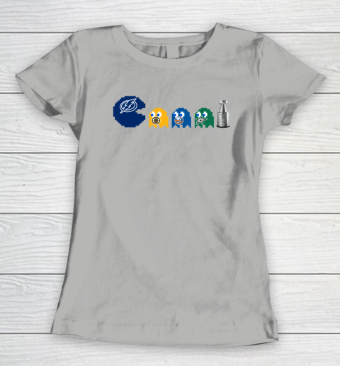 Tampa Bay Lightning x Pacman Create History For Stanley Cup Women's T-Shirt 11