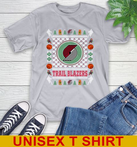 Portland Trail Blazers Merry Christmas NBA Basketball Loyal Fan T-Shirt 5