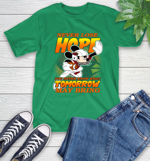 Atlanta Falcons NFL Football Mickey Disney Never Lose Hope (2) T-Shirt 7