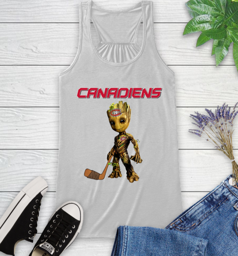 Montreal Canadiens NHL Hockey Groot Marvel Guardians Of The Galaxy Racerback Tank