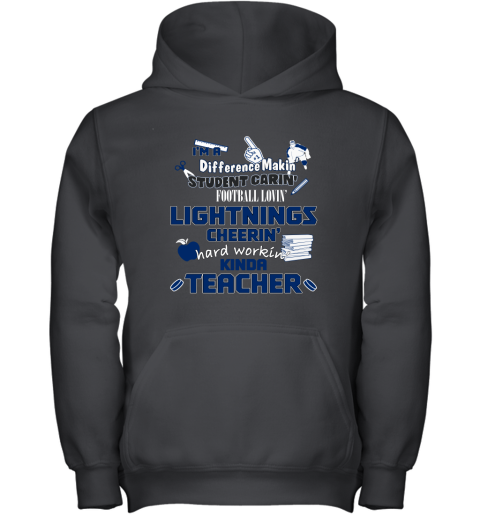 Tampa Bay Lightnings NHL I'm A Difference Making Student Caring Hockey Loving Kinda Teacher Youth Hoodie