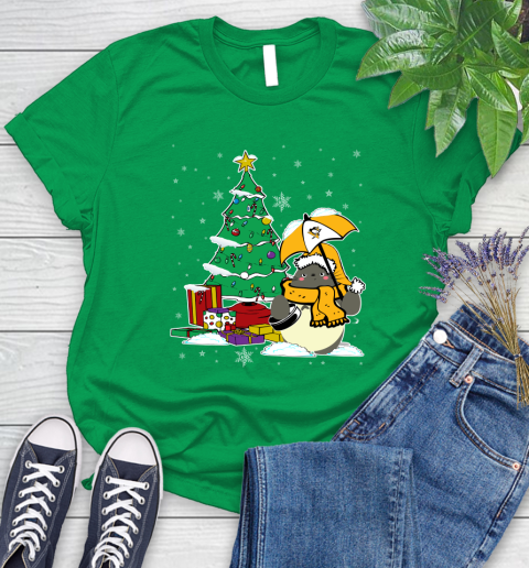 Pittsburgh Penguins NHL Hockey Cute Tonari No Totoro Christmas Sports Women's T-Shirt 9