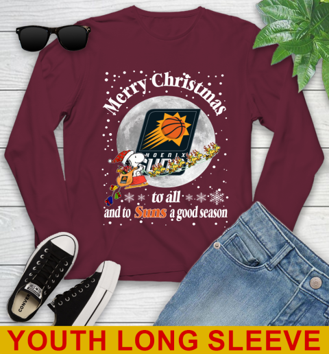 Phoenix Suns Merry Christmas To All And To Suns A Good Season NBA Basketball Sports Youth Long Sleeve 6