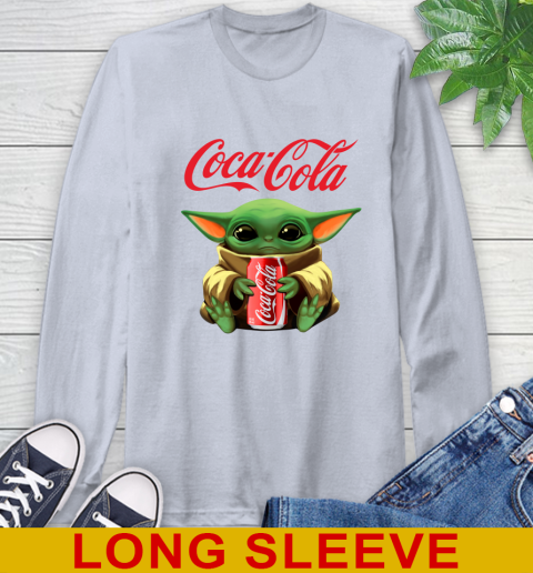 Star Wars Baby Yoda Hugs Coca Cola Soft Drink Shirt 63