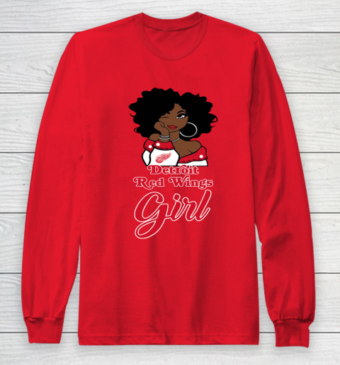 Detroit Red Wings Girl NHL Long Sleeve T-Shirt 10