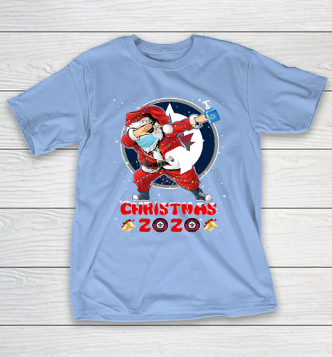 Winnipeg Jets Funny Santa Claus Dabbing Christmas 2020 NHL T-Shirt 10