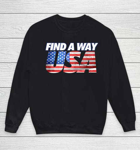 Find A Way USA Flag Youth Sweatshirt