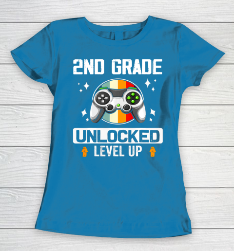 Next Level t shirts 2nd Grade Unlocked Level Up Back To School Second Grade Gamer Women's T-Shirt 6