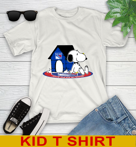 NHL Hockey New York Rangers Snoopy The Peanuts Movie Shirt Youth T-Shirt
