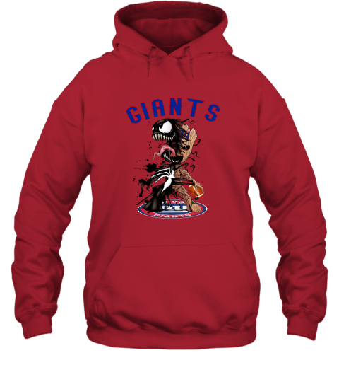 NFL New York Giants Football Venom Groot Guardians Of The Galaxy BL3xjPIFwTz hoodie 23 95 151514 front red