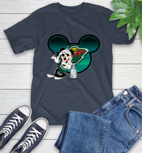NHL Minnesota Wild Stanley Cup Mickey Mouse Disney Hockey T Shirt T-Shirt 4