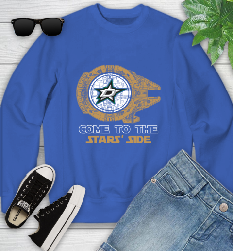 NHL Come To The Dallas Stars Wars Hockey Sports Youth Sweatshirt 7