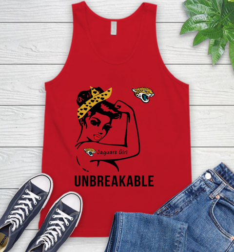NFL Jacksonville Jaguars Girl Unbreakable Football Sports Tank Top 4
