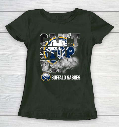 NHL Buffalo Sabres Hockey Can't Stop Vs Women's T-Shirt 4