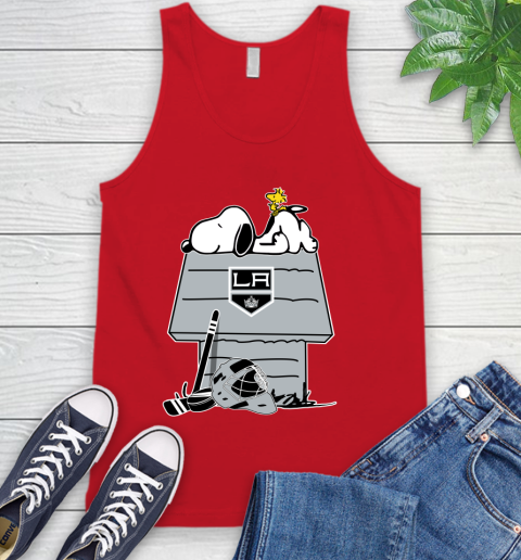 Los Angeles Kings NHL Hockey Snoopy Woodstock The Peanuts Movie Tank Top 6