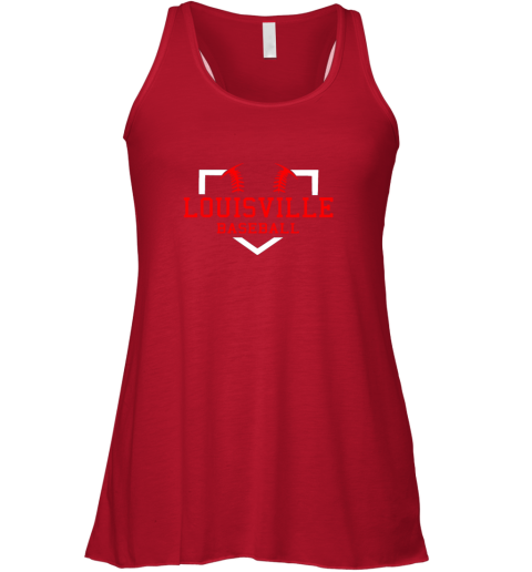 4qr1 vintage louisville baseball kentucky gift flowy tank 32 front red