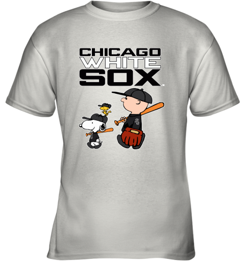 Chicago White Sox Let's Play Baseball Together Snoopy MLB Youth T-Shirt