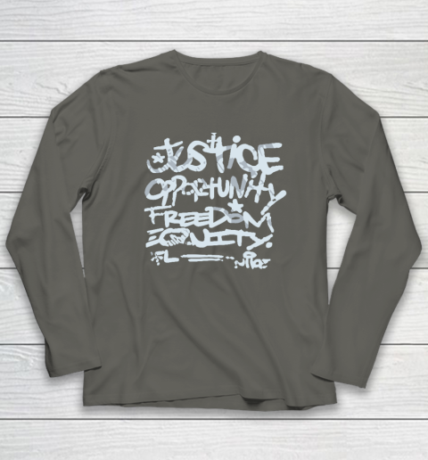 Justice Opportunity Equity Freedom Long Sleeve T-Shirt 4