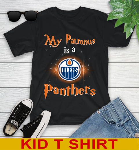 NHL Hockey Harry Potter My Patronus Is A Edmonton Oilers Youth T-Shirt