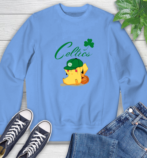 NBA Pikachu Basketball Sports Boston Celtics Sweatshirt 11