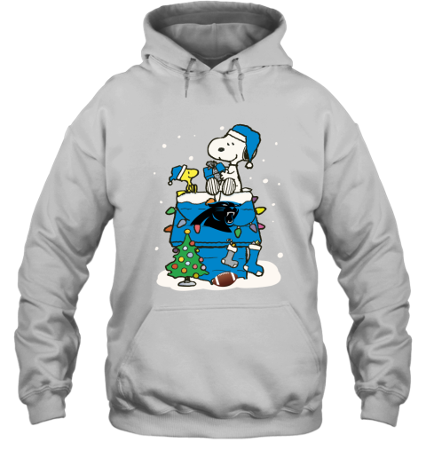 A Happy Christmas With Carolia Panthers Snoopy Hoodie