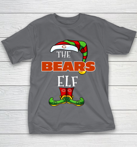 Chicago Bears Christmas ELF Funny NFL Youth T-Shirt 5