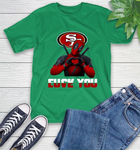 NHL San Francisco 49ers Deadpool Love You Fuck You Football Sports T-Shirt 7