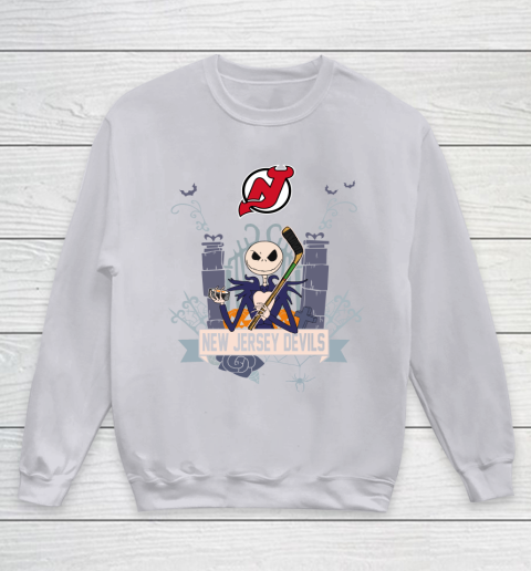 New Jersey Devils NHL Special Jack Skellington Halloween Concepts Hoodie T  Shirt - Growkoc