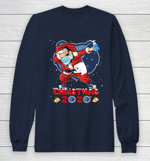 Memphis Grizzlies Funny Santa Claus Dabbing Christmas 2020 NBA Long Sleeve T-Shirt 2