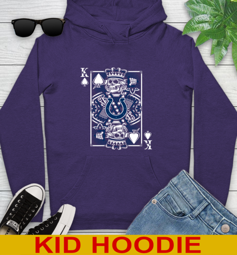 Indianapolis Colts NFL Football The King Of Spades Death Cards Shirt Youth Hoodie 5