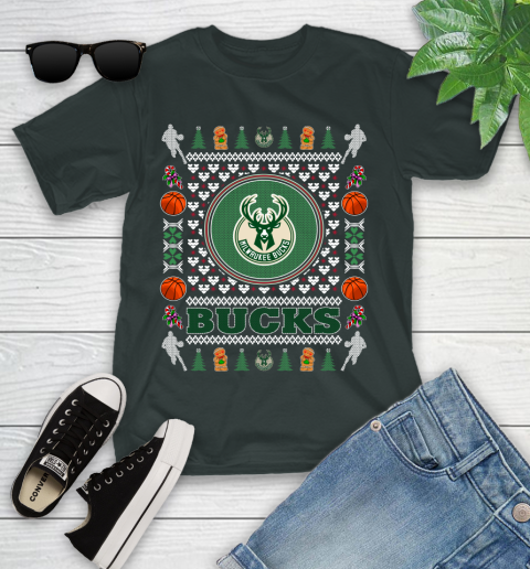 Milwaukee Bucks Merry Christmas NBA Basketball Loyal Fan Ugly Shirt 105