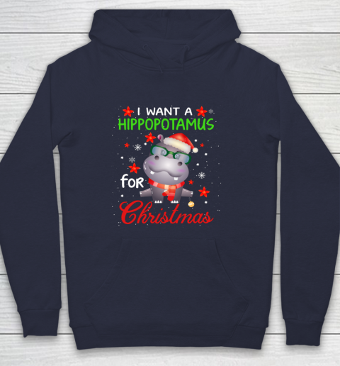 I Want A Hippopotamus For Christmas Funny Hippo Gifts Hoodie 2