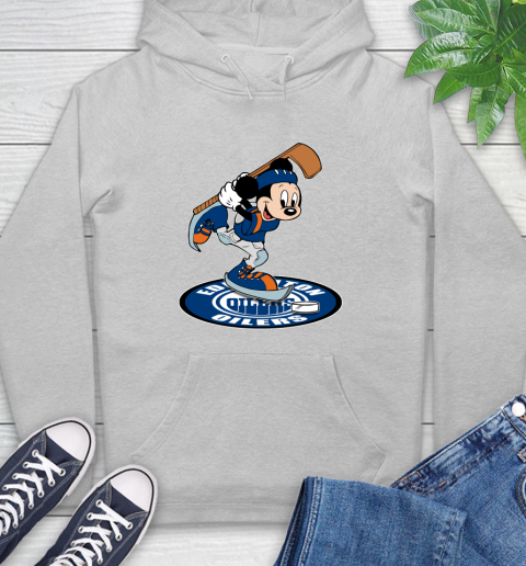 NHL Hockey Edmonton Oilers Cheerful Mickey Disney Shirt Hoodie 6