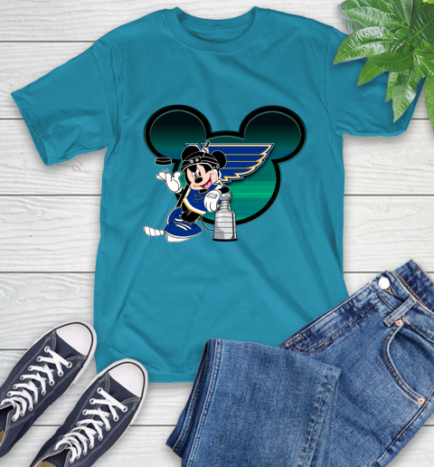 NHL St.Louis Blues Stanley Cup Mickey Mouse Disney Hockey T Shirt T-Shirt 8