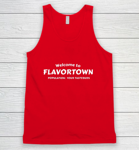 Flavortown Population American Food Gift Taste Buds Tank Top 5