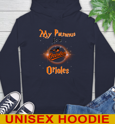 MLB Baseball Harry Potter My Patronus Is A Baltimore Orioles Hoodie 3