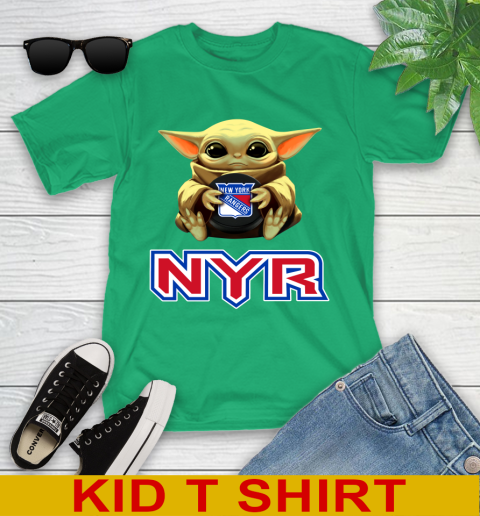NHL Hockey New York Rangers Star Wars Baby Yoda Shirt 106