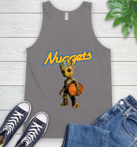 Denver Nuggets NBA Basketball Groot Marvel Guardians Of The Galaxy Tank Top 7