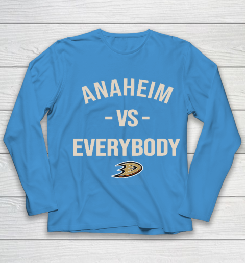 Anaheim Ducks Vs Everybody Youth Long Sleeve 5
