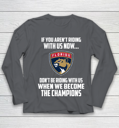 NHL Florida Panthers Hockey We Become The Champions Youth Long Sleeve 6