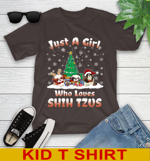 Christmas Just a girl who love shih tzus dog pet lover 243