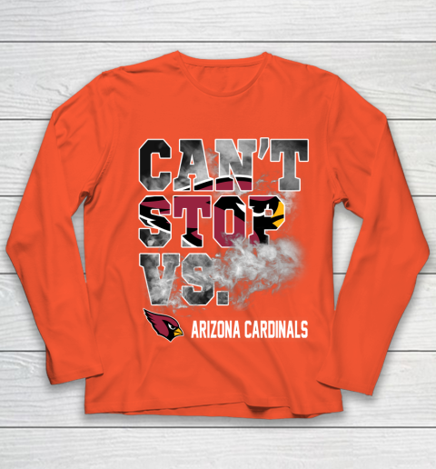 NFL Arizona Cardinals Football Can't Stop Vs Youth Long Sleeve 3