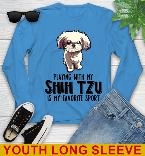 Playing with my shih tzu is my favorite sport 106