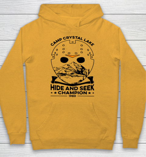 Camp Hide And Seek Champion Crystal Lake 1980 Halloween Hoodie 2