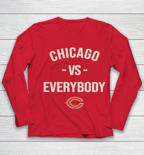 Chicago Bears Vs Everybody Youth Long Sleeve 8