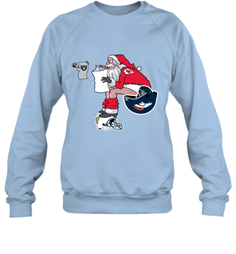 Santa Claus Kansas City Chiefs Shit On Other Teams Christmas Sweatshirt
