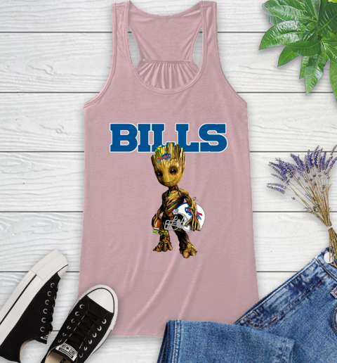 Buffalo Bills NFL Football Groot Marvel Guardians Of The Galaxy Racerback Tank 11