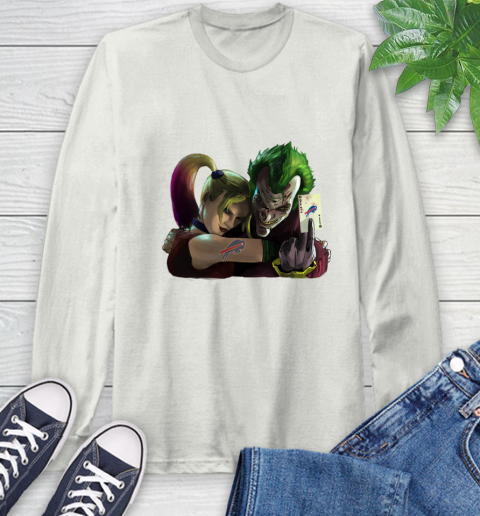 Buffalo Bills NFL Football Joker Harley Quinn Suicide Squad Long Sleeve T-Shirt 12